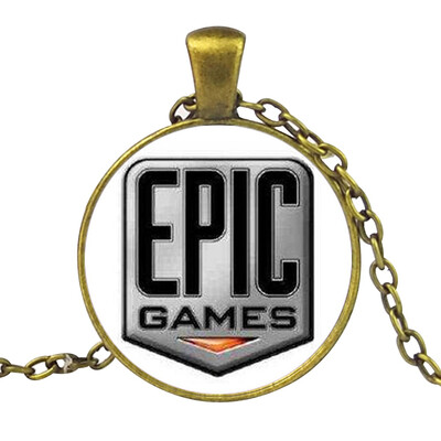 

FOR-TNITE Alloy Gemstone Necklace Pendant Fans Favorite Gamer Gifts for Boys Girls Adults
