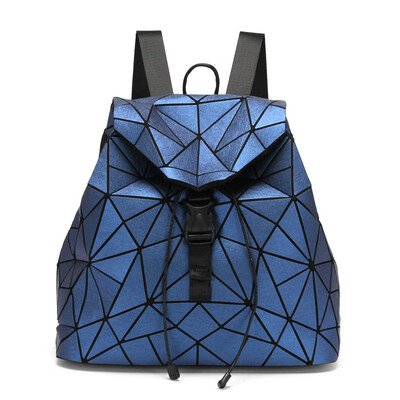 

Fashion hipsters Creative folding backpacks Silk plaid backpacks