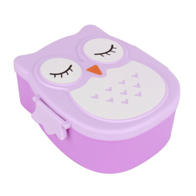 

Greensen Plastic Portable Cartoon Owl Lunch Box Food Safe Microwave Storage ContainerLunch BoxPortable Lunch Box