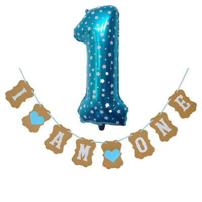 

Toponeto 30 Number Foil Balloons Digit Helium Birthday Party Banner Baby Shower Decor