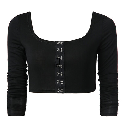 

Long Sleeve Cropped Top