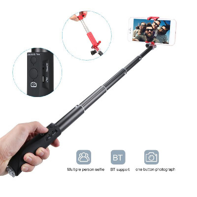 

Selfie Stick Aluminum Alloy BT Phone Selfie Stick Free Retractable Rod