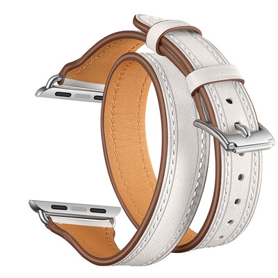 

〖Follure〗Double Tour Leather Accessory Band Replacement Bracelet For Apple Watch 42mm