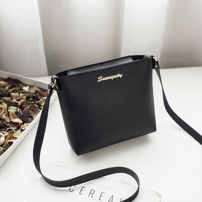 

2018 New Style Fashion Women PU Leather Solid Shoulder Bag Messenger Flap Zipper Purse Satchel Tote Handbag