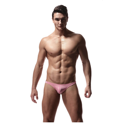 

Tailored Mens Sexy Underwear Solid Color Medium&Low Waist Thong Panties
