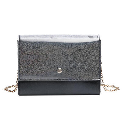 

Flap Shoulder Messenger Handbags Women Solid Color Chain Crossbody Bags