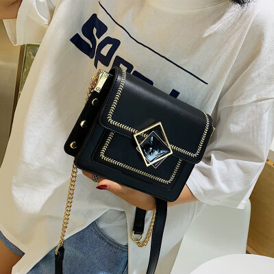 

Ins super fire summer slung small bag handbag 2019 new fashion shoulder bag summer small fresh chain bag