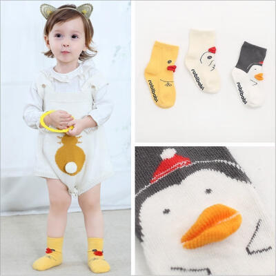 

0-4Y Toddler Cartoon Socks Anti-Slip Cotton Baby Girls Boy Kids Warm Ankle Socks