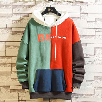 

Gobestart Mens Casual Letter Printed Long Sleeve Cotton Hoodies Pockets Top Sweatshirt