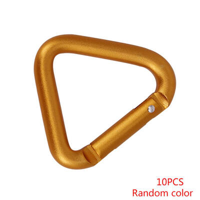 

10pcs Outdoor Carabiner Bluetooth Audio Hook Aluminum Alloy Hiking Keychain Kettle Buckle Random Color