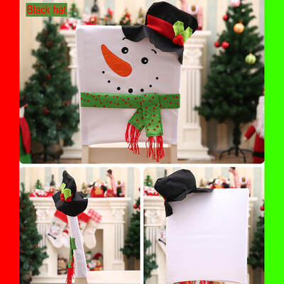 

〖Follure〗Christmas Decoration Chair Cover Christmas Snowman Table Decoration Stool Cover