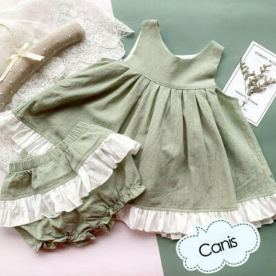 

Toddler Kids Baby Girl Summer Tops T-shirt Dress Shorts 2Pcs Outfits Clothes Set