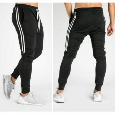 

US Mens Slim Fit Tracksuit Sport Gym Skinny Jogging Joggers Sweat Pants Trousers