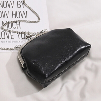 

North bag on the new woman 2019 new fashion bright face shell bag Korean version tide chain bag single shoulder oblique satchel ba