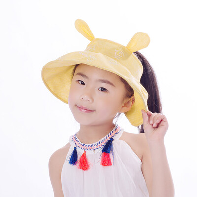 

Childrens hats summer outdoor sun visor cute bunny hat street sun visor wholesale