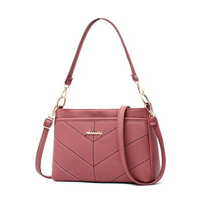 

2018 spring new small female bag best selling lychee pattern shoulder diagonal package large capacity middle-aged mother handbag