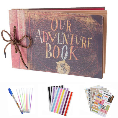 

Our Adventure Book Photo Album DIY Scrapbook Album Retro Album Wedding Photo Album Anniversary Scrapbook