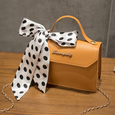 

Tailored Fashion Lady Shoulders Small Bag Cover Buckle Letter Purse Mobile Messenger Bag