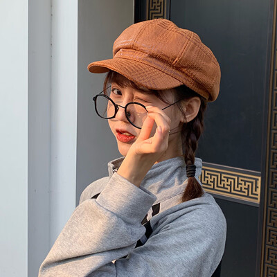 

Hats womens autumn&winter new octagonal cap Korean version in the tide painter cap Japanese 100 British fashion beret