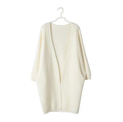 

2018 autumn&winter new loose large size sweater cardigan jacket in the long Korean version plus bat sleeve sweater