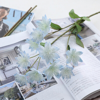 

Toponeto Artificial Flower Snow Lotus 3D Printing Color Fake Flower Home Decoration