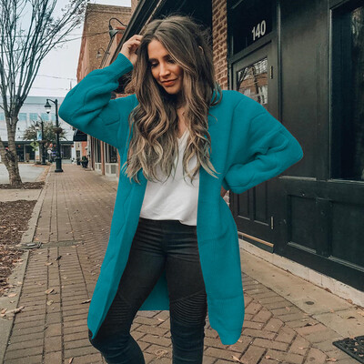

〖Follure〗Womens Boho Open Front Cardigan Long Sleeve Loose Knit Lightweight Sweaters