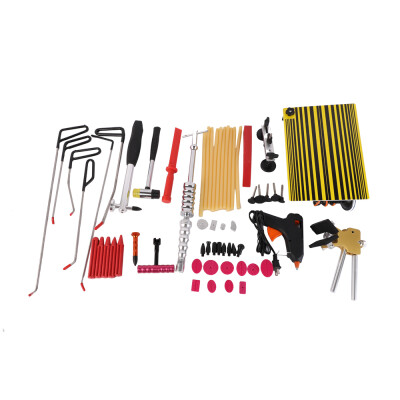 

Ktaxon 62x Push Rods Paintless Dent Repair Tools Damage Hammer Tap Down PDR Puller Kit