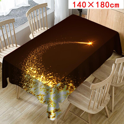 

Tailored Christmas Tablecloth Print Rectangle Table Cover Holiday Party Home Decor