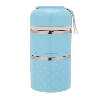 

Dot Design Portable Thermal Lunch Box Leak-proof Stainless Steel Bento Box
