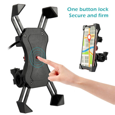 

4-65" 360degree Rotatable Universal Bike Phone Mount Universal Bicycle Motorcycle Cell Phone Holder