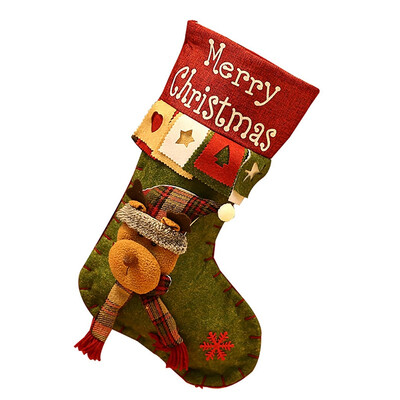 

Christmas Special Stocking Gift Bag Santa Elk Snowman Candy Gift Bag For Christmas Party Home Decoration