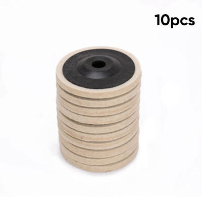 

10pcs Wool Felt Buffing Wheel Polishing Disc Pad Angle Grinder 58 Bore