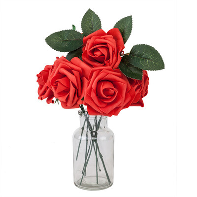 

Ktaxon 25 pcs Craft Artificial Flower DIY Foam Rose Flower Head for DIY Wedding Party Favors Decorations Supplies