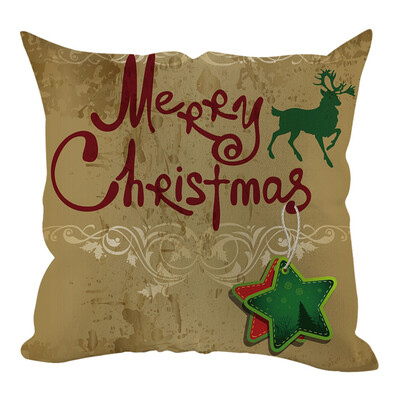 

Siaonvr Christmas Pillow Cover Pillowcases Decorative Sofa Cushion Cover Home Decoration