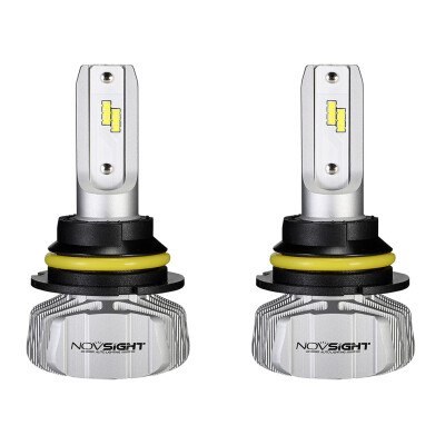 

2Pcs Novsight N15 9007 50W 10000LM CSP LED Headlight White Beam 6000K Bulb Auto Light Replacement