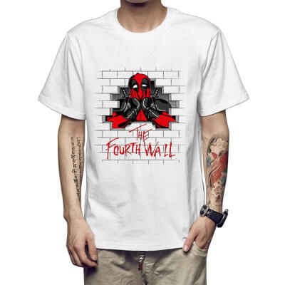 

Deadpool 2018 Summer Casual Man T Shirt New Deadpool Mens White T-Shirt Women Boy Tee Shirts