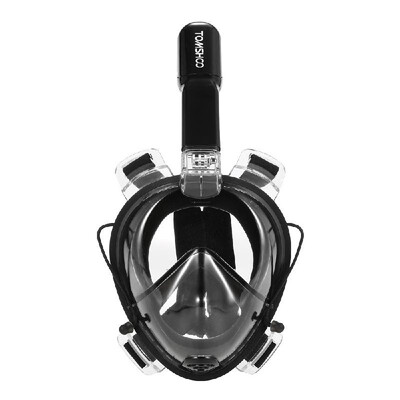 

TOMSHOO Adult Easy Swimming Diving Snorkel Mask 180° Panoramic Full Face Design with Action Camera Mounting for GoPro