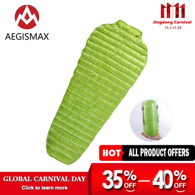 

AEGISMAX Ultralight Sleeping Bag MINI-MINI Long Series Goose Down Mummy Outdoor Camping Lengthened Adult Nylon Spring Lazy bag