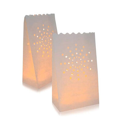 

10pcs Paper Lantern Bag Tea Light Candle Holder for Home Romantic Wedding Party Decoration