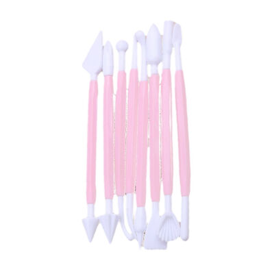 

8PCSSet Sugar Craft Fondant Cake Pastry Carving Cutter Chocolate Decorating Clay Modelling Plastic Baking Tool