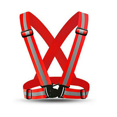 

Security Reflective Vest High Visibility Safety Belt Stripe Strap Night Running