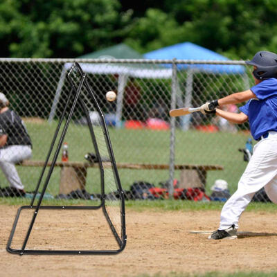 

Greensen 6444inch Portable Baseball Softball Training Practice Net With Single Target Frame