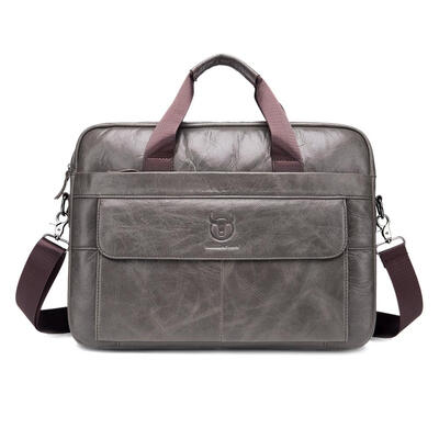 

BULLCAPTAIN Laptop Briefcase Men Solid Color Shoulder Messenger Handbags