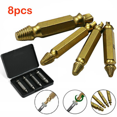 

〖Follure〗Premium Screw Extractor Broken Head Remover Stripped Durable Screw Remover Tool