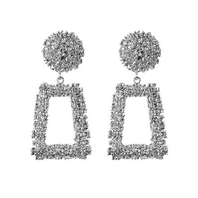 

Fashion Women Party Gift Jewelry Geometry Square Shape Dangle Stud Earrings