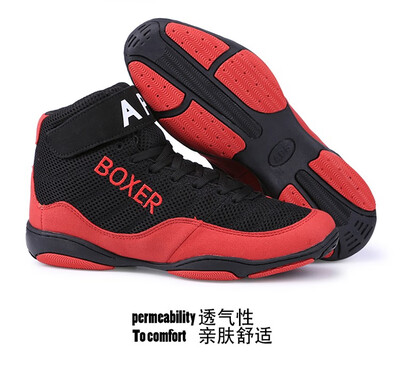 

XINBAO new wrestling shoes training shoes mens non-slip wear-resistant fitness shoes two end match shoes