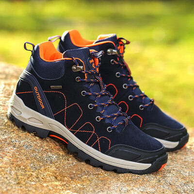 

Summer&summer high hiking shoes mens waterproof non-slip travel shoes plus velvet cotton shoes womens outdoor sports cross-country walking shoes