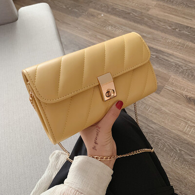 

Tailored Women Retro Striped Vintage Leather Handbag Messenger Simple Crossbody Bag