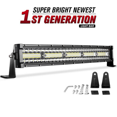 

TRI-Row 22 inch 450W Curved LED Light Bar Work Spot Flood Truck Offroad MPV 22