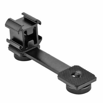 

Handheld Ball Head Triple Hot Shoe Extension Bracket for DJI Osmo Mobile 2